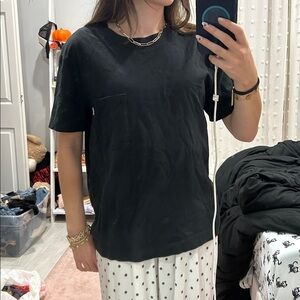 Vans Jet Black Tee with Pocket